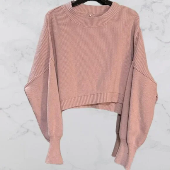 Free People Women's Pink Sweater Size XL - Picture 1 of 3